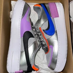 WMNS AIR FORCE 1 SHADOW 'METALLIC SILVER'